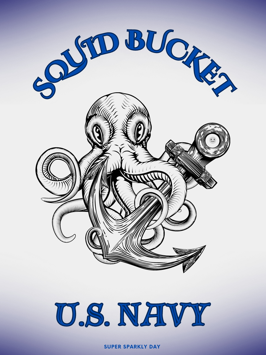 Squid Bucket - Navy URN8TOR