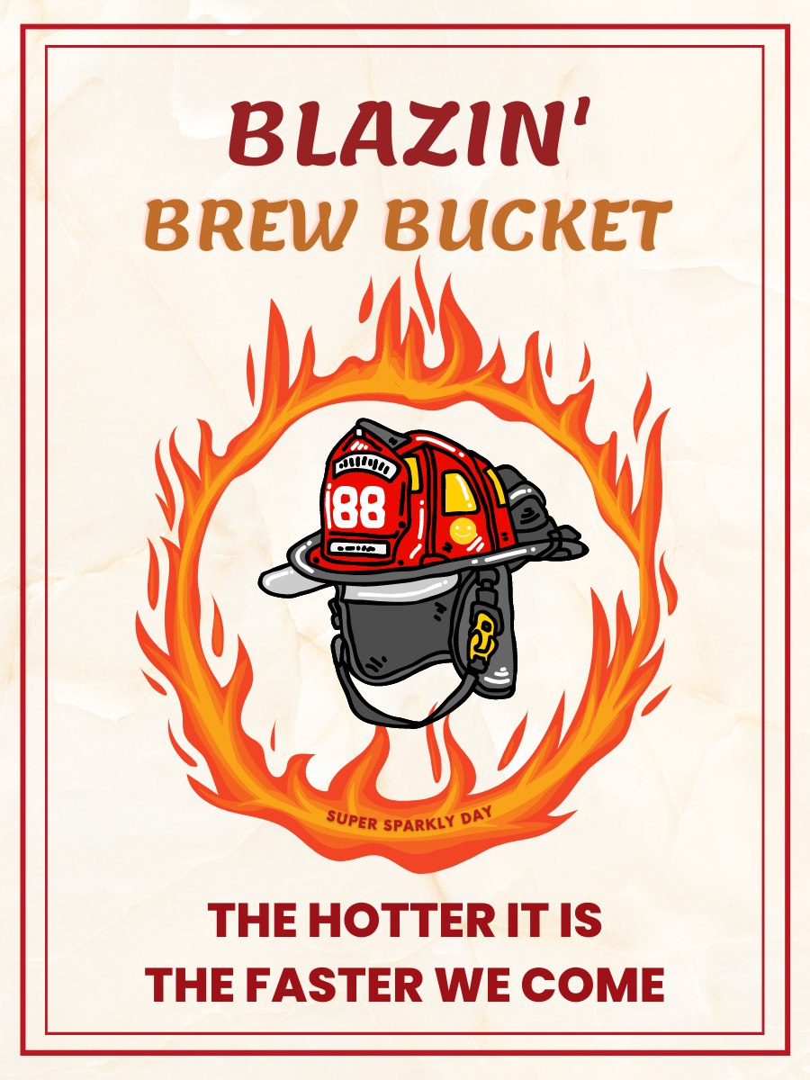 Blazin' Brew Bucket - Firefighter URN8TOR