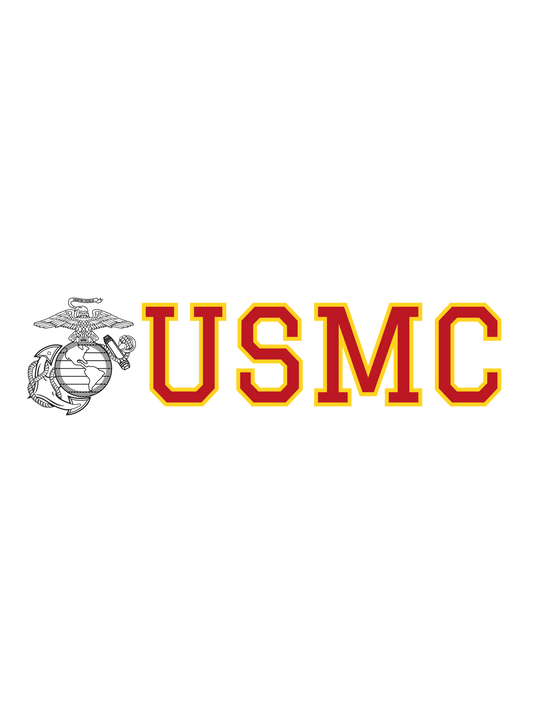 EGA USMC Red and Gold - Glossy Vinyl Sticker