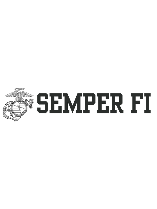 USMC Semper Fi - Glossy Vinyl Sticker