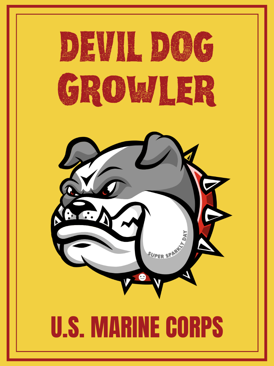 Devil Dog Growler - Marine Corps URN8TOR