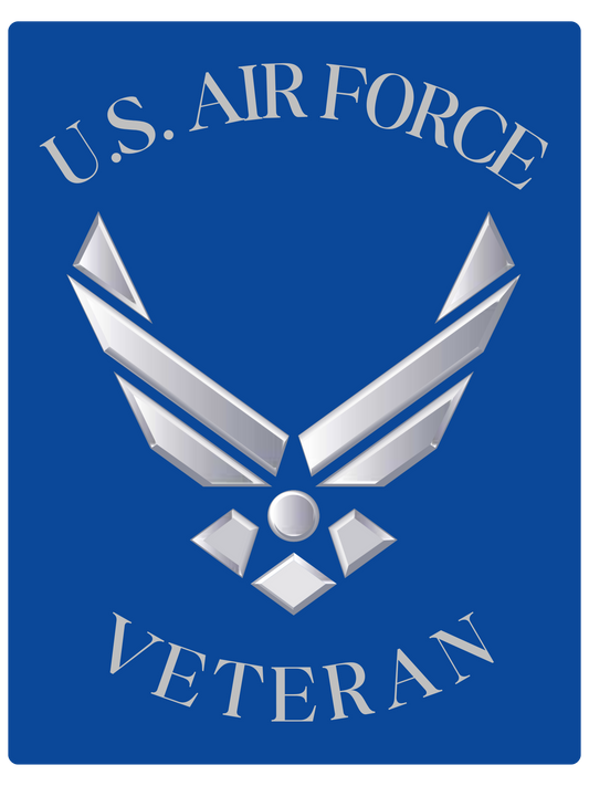 U.S. Air Force Veteran - Glossy Vinyl Sticker